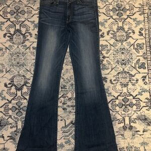 Flying Monkey Dark Blue Flare Jeans (LONG)
